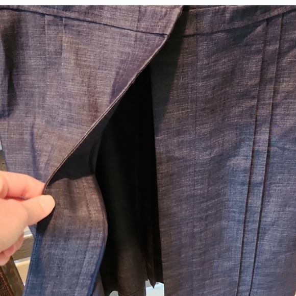 Semantiks, Pleated Chambray, Two Button Jacket/shirt, Sz S, EUC - Picture 5 of 9